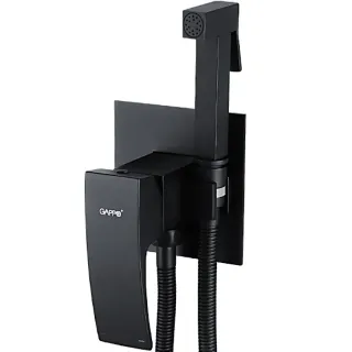 Гигиенический душ со смесителем Gappo G7207-6 чёрный